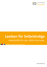 Broschüre "Lexikon für Selbständige. Arbeitshilfe für das 'EKS'-Formular"