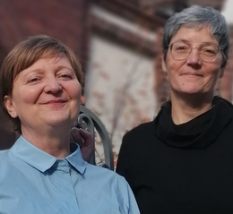 Porträtfoto von Dagmar Laube und Kirsten Heininger