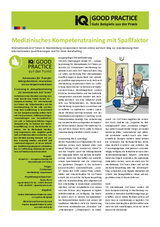 IQ Good Practice-Beispiel "E-Learning in Kompetenztraining für internationale Ärzt*innen"