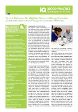IQ Good Practice-Beispiel "Veranstaltungsformat IQ Café"